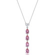 Stříbrný náhrdelník se zirkony Fancy Tender Pink FTP04