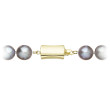 Zlaté zapínání perlového náhrdelníku 922028.3/9267A grey