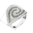 Prsten stříbro s krystalky Swarovski 35052.3 bl. diamond