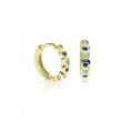 Zlaté náušnice dětské Cutie Jewellery C3339Z-Blue dark