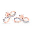Briliantové náušnice z růžového zlata DZ60149-30-00-X-4
