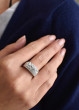 Dámský stříbrný prsten s kamínky Swarovski 35014.1 krystal