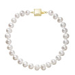 Perlový náramek z říčních perel  923001.1/9268A bílý