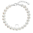 Náramek z říčních perel 23029.1 bílá