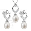 Souprava stříbrných perlových šperků 29015.1