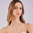 Jemný moderní stříbrný náhrdelník Brosway Fancy Tender Pink FTP04