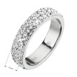 Dámský prsten s kamínky Preciosa 35001.1 white