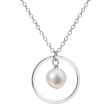 stříbrný náhrdelník s perlou 22018.1