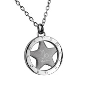 Přívěsek se znamením horoskopu Kozoroh z chirurgické oceli PSS63