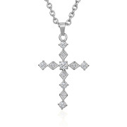 Ocelový náhrdelník s křížem WJHC1863ST
