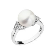 Stříbrný prsten s perlou 25002.1
