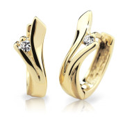 Zlaté náušnice kroužky s diamanty DZ6434-1795-80-00-X-1