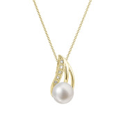 Zlatý perlový náhrdelník 92PB00051