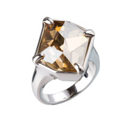 Dámský robusní prsten ze stříbra 35805.5 zlatá