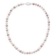Perlový náhrdelník z říčních perel 822004.3/9269B multi
