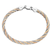 Bicolor stříbrný náramek 3120830001