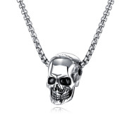 Ocelový náhrdelník lebka JCFGX1513ST
