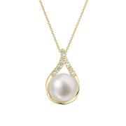 Zlatý perlový náhrdelník 92PB00032