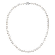 Perlový náhrdelník z říčních perel 822001.1/9270B bílý