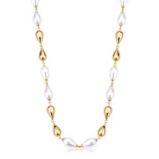 Elegantní pozlacený náhrdelník z chirurgické oceli Brosway PERFECT BPC71