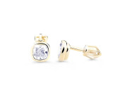 Zlaté náušnice se zirkony Z8029Z