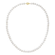 Perlový náhrdelník z říčních perel 922001.1/9272A bílý