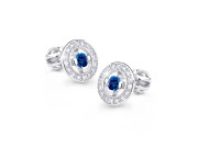 Náušnice na šroubek z bílého zlata Z6413-1988BD