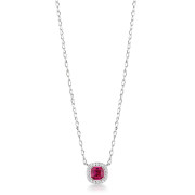 Stříbrný náhrdelník s jemným designem Brosway Fancy Passion Ruby FPR132