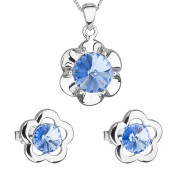 Stříbrné šperky Swarovski elements 39173.3-modrá