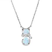 Náhrdelník s opálem kočička 3115060002