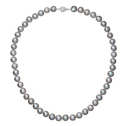 Perlový náhrdelník z říčních perel 822028.3/9272B grey