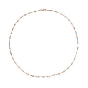 Elegantní stříbrný náhrdelník se zlacením 306967