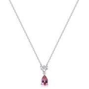 Stříbrný náhrdelník se zirkony Brosway Fancy Tender Pink FTP03