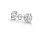 Náušnice z bílého zlata s diamanty DZ6404-3258B