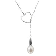 stříbrný náhrdelník s perlou 22026.1