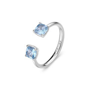 Stříbrný prsten se zirkony Brosway Fancy Cloud Light Blue FCL11