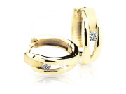 Luxusní zlaté diamantové náušnice kroužky DZ64841-2023-80-00-X-1