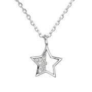 stříbrný náhrdelník hvězda 12024.1