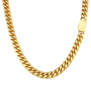 Zlatý náhrdelník z chirurgické oceli WJHN235GD-6