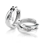 Náušnice z bílého zlata s diamanty DZ6433-1794-80-00-X-2