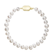 Perlový náramek z říčních perel 923001.1/9269A bílý