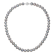 Perlový náhrdelník z říčních perel 822028.3/9270B grey