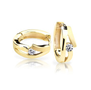Zlaté náušnice kroužky s diamanty DZ6483-2026-80-00-X-2