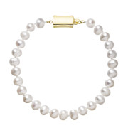 Perlový náramek z říčních perel 923001.1/9267A bílý