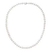 Perlový náhrdelník z říčních perel 822001.1/9268B bílý