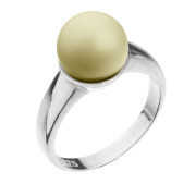Prsten s perlou Swarovski 35022.3 žlutá