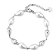 Náramek z chirurgické oceli s umělými perlami Brosway PERFECT BPC72