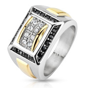 Pánský ocelový prsten 5613