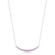 Dámský stříbrný náhrdelník Brosway Fancy Vibrant Pink FVP116