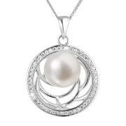 stříbrný náhrdelník s perlou 22029.1